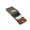 Lambskin Texture Men Phone Universal Double Lattice Waist Bag Leather Case, Size:L(Green)