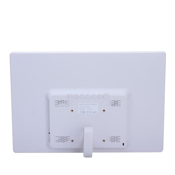 15-inch Digital Photo Frame Electronic Photo Frame Ultra-narrow Side Support 1080P Wall-mounted Advertising Machine(White)