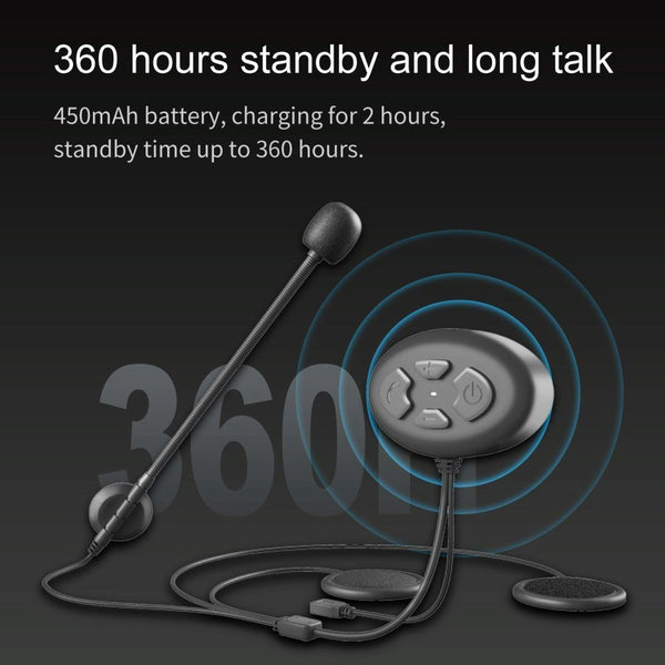 Dier DK11 800m Helmet Wireless Bluetooth Headset 5.0 Waterproof Double Motorcycle Call headset