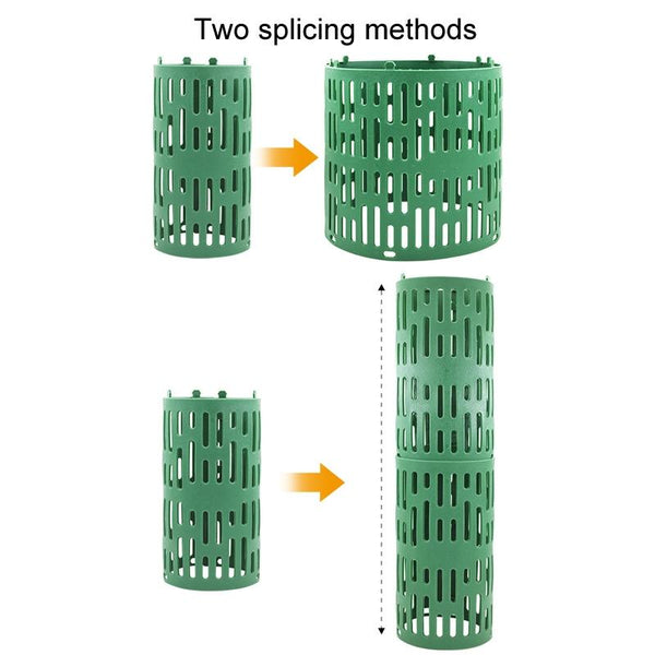 6pcs / Set Plant Trunk Adjustable Splice Protector(Black)