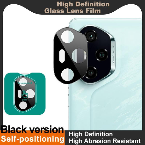 For Honor 300 Pro imak Black Version HD Glass Rear Camera Lens Film, Self-positioning Version