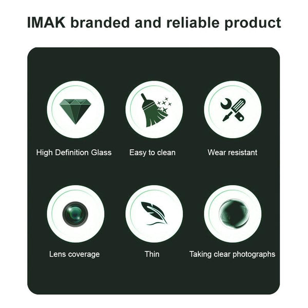 For Realme Neo7 IMAK Rear Camera Lens Glass Film Black Version