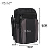 Multifunctional Casual Crossbody Mobile Phone Storage Waist Bag(Dark Grey + Black)