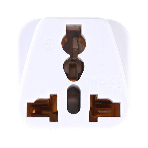 Portable Universal Socket to Israel Plug Power Adapter Travel Charger (White)