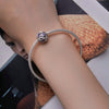 SCC2452 Sterling Silver S925 Love Infinity Heart Zircon Bracelet Beads