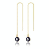 E2210-5 Eyes Long Ear Wire Women Simple Earrings