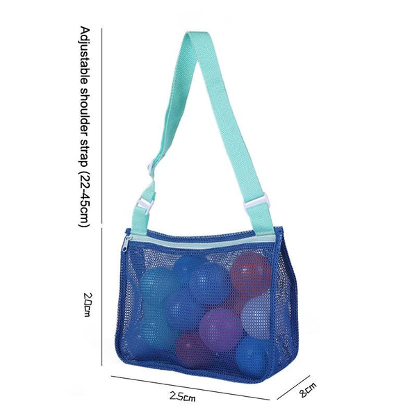 Children Shell Collection Bag Beach Toys Organizer Storage Bag(Green)