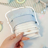 BD0443 2pcs Cartoon Pattern Large Capacity Sanitary Storage Bags(Sunflower)