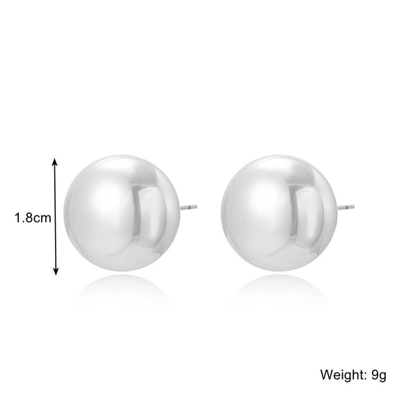 E2208-1 White Pearl Stud Earrings Jewelry