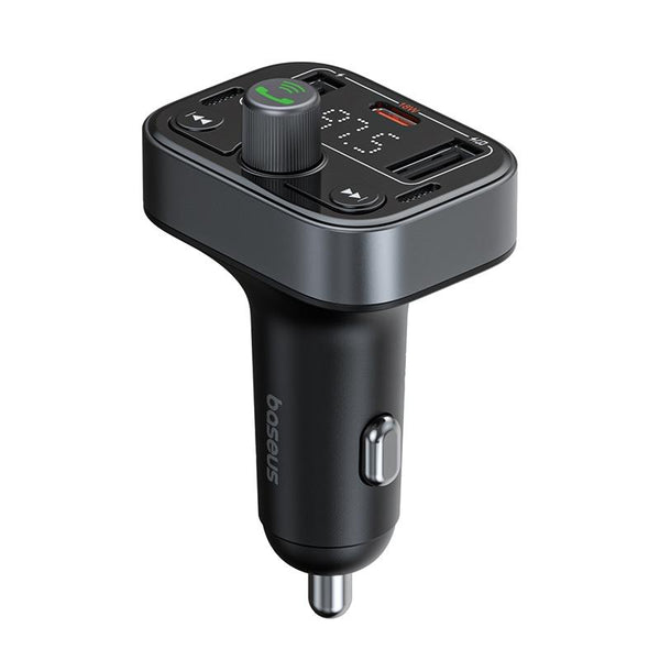 Baseus S-09 Pro Bluetooth Car FM Transmitter(Black)