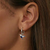 S925 Sterling Silver Platinum Plated Opal Hummingbird Women Earrings(BSE985)