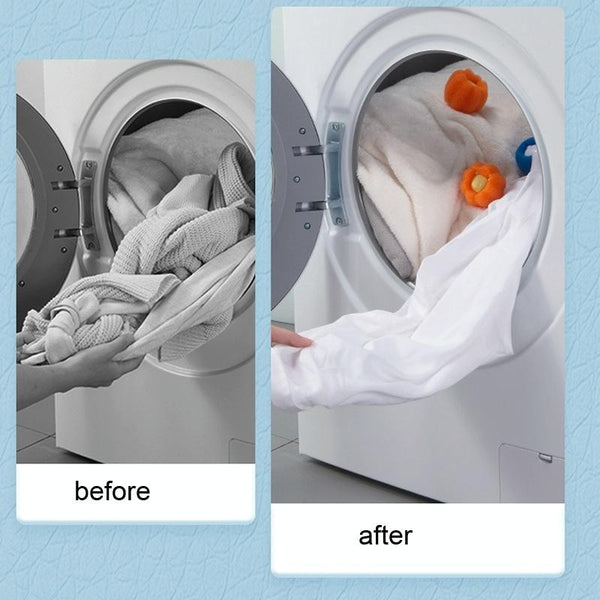 Washing Machine Laundry Ball Decontamination Hair Removal Anti-winding Cleaning Ball(Orange)