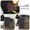 For 6.7 inch Mobile Phone PU Waist Bag(Brown)