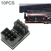 10 PCS ATX 8Pin Female to 8Pin Male 180 Degree Angled Adapter , Model: PH38B