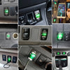 Car Charger Original Hole Non-Destructive Modification Of Dual Usb Car Charger With Line Suitable For Toyota(FTWU Blue Light)
