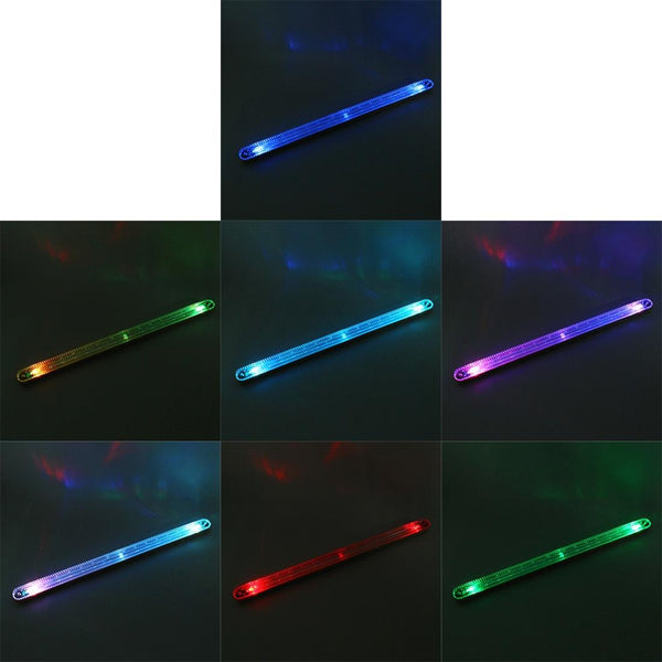 Colorful Lamp Beads Solar Emergency Warning Light Anti Collision Car Truck Van Strobe Light Warning Flashing Atmosphere Lamp Solar Colorful Atmosphere Lamp(White)
