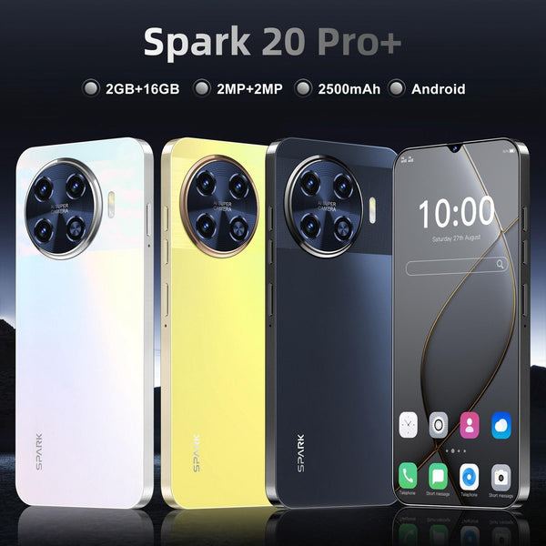 Spark 20 Pro+ / SDT77, 2GB+16GB, Face Identification, 6.28 inch Screen Android 6.0 SC7731 Quad Core, Network: 3G, Dual SIM (Black)