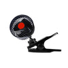 HUXIN HX-T602E 6.5W 4.5inch 360 Degree Adjustable Rotation Clip One Head Low Noise Mini Electric Car Fan with Roller Switch, DC24V