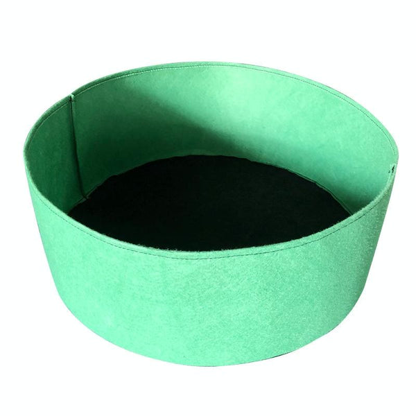 130x30cm 400L Felt Planting Barrel Indoor Outer Round Plant Bag Non-Woven Seedling Bag(Grass Green)