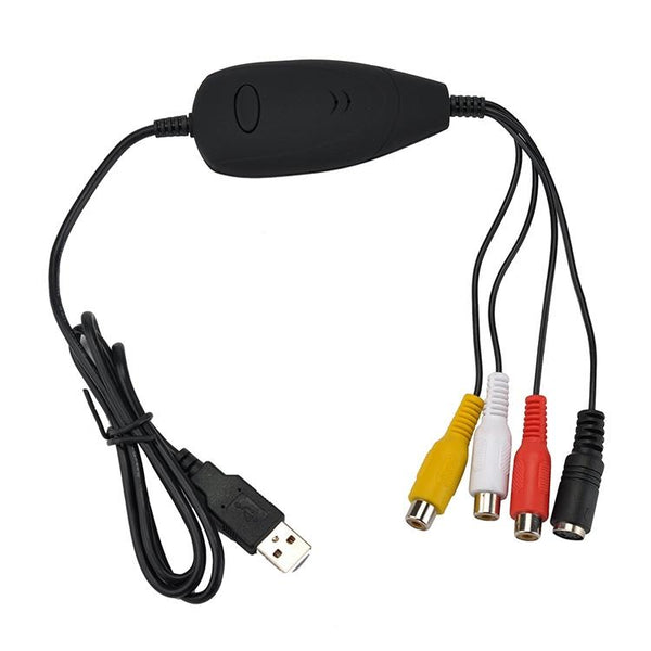Ezcap USB 2.0 Video Capture Card - VHS to Digital Converter (Black)