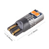2 PCS T10 / W5W / 168 DC12-24V / 1.8W / 6000K / 140LM Car Clearance Light 4LEDs SMD-3030 Lamp Beads with Decoding & Constant Current (Yellow Light)