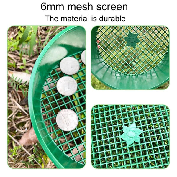 Home Planting Gardening Sieve Tool Sand And Soil Filter Screen, Diameter: 16cm(Green)