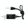 11.1V 2A 3S Lithium Battery USB Charger With Light(4 Pin Plug)