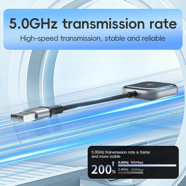 For Android Car Carplay Box Wired to Wireless Auto Conversion Adapter(Black)