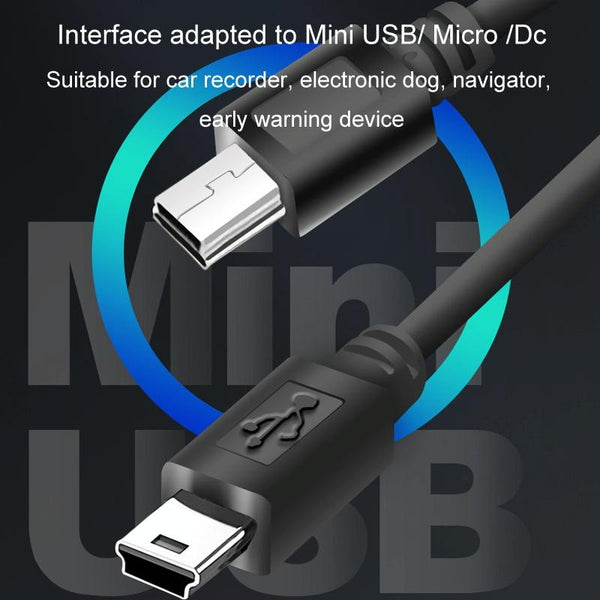 USB Car Charge 12V To 5V Navigation Instrument Reduction Line(Android Right Bend)