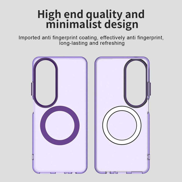 For OPPO A60 Global Candy Magsafe PC Hybrid TPU Phone Case(Purple)