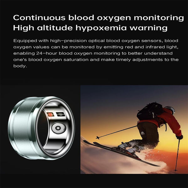 R3 SIZE 18 Smart Ring, Support Heart Rate / Blood Oxygen / Sleep Monitoring(Gold)