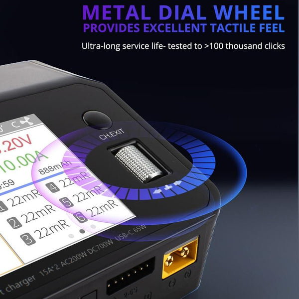 ToolkitRC M6DAC Dual Way Aeromodelling Drone Li-Po Battery Balance Charger(US Plug)