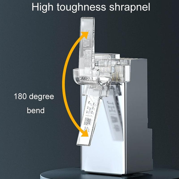 3U 100pcs / Can JINGHUA S688 Gigabit Transport Cabling Extruded Super Cat6 Dual Shield RJ45 8P8C Connector