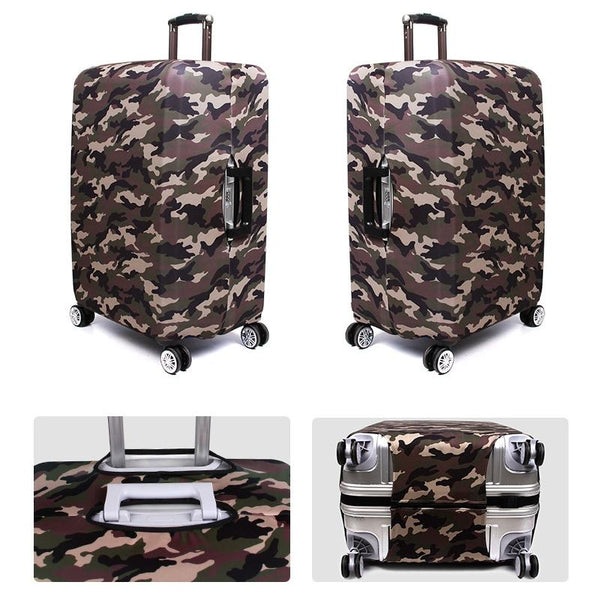 Wear-resistant Travel Trolley Suitcase Dustproof Cover, Size: S(Camouflage 1)