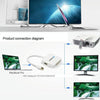 Mini DisplayPort Male to HDMI + VGA + DVI Female Adapter Converter Cable for Mac Book Pro Air, Cable Length: 17cm(White)