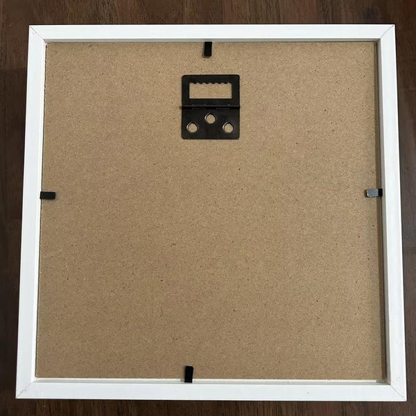 20 x 20cm Travel Shadow Box Frame with Slot for Keepsakes,Money,Ticket(White)