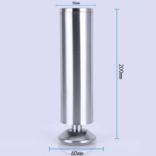 Stainless Steel Wire Drawing Thickened Column Sofa Furniture Cabinet Foot, Height: 200mm