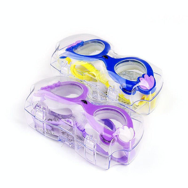 JIEHU JH8560 Children Waterproof and Anti-fog Cartoon Cat Shape Swimming Goggles(Purple)