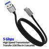 JUNSUNMAY USB 3.0 Male to Micro-B Cord Cable Compatible with Samsung Camera Hard Drive, Length:3m