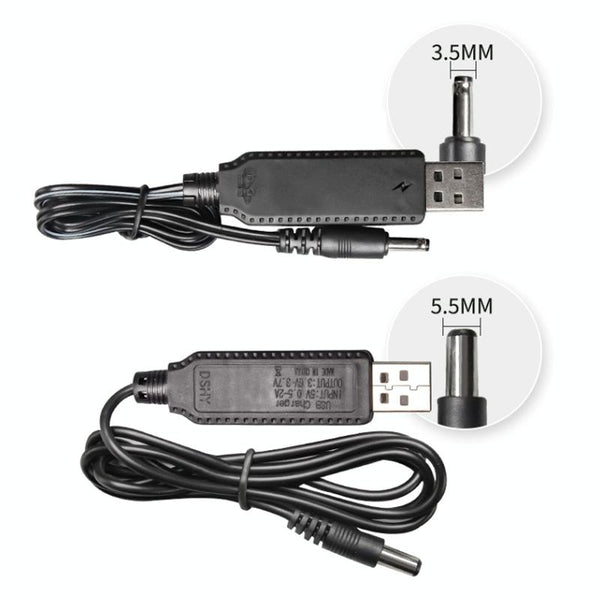 10pcs 3.7V IC Circuit Protection Lithium Battery USB Straight Head Charging Cable, Model: 3.5mm