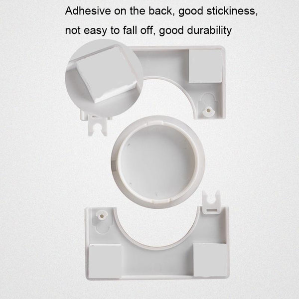 Square Air Conditioning Hole Decoration Cover Wall Hole Plug, Style: Split 5cm Silver