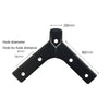 LH-FJ0039 Metal Furniture Support Legs, Height: 8cm(Titanium)