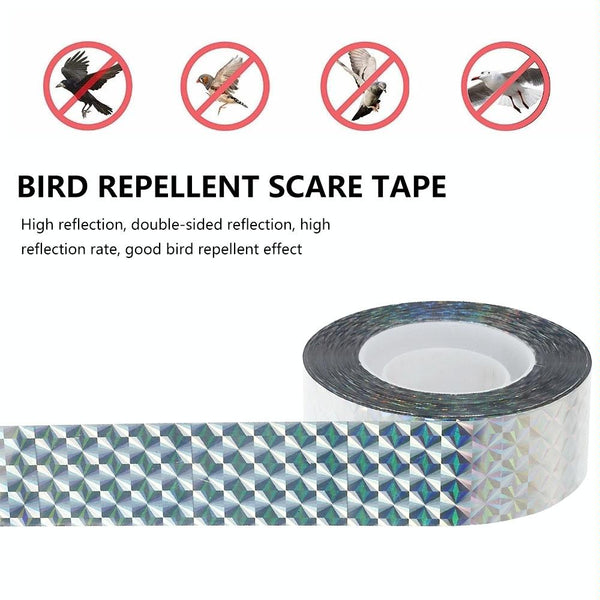 4.8 x 110m Double-sided Reflective Bird Repeller Ribbon Bird Chaser Garden Tool(Laser Frid)