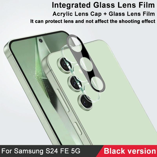 For Samsung Galaxy S24 FE 5G imak High Definition Integrated Glass Lens Film Black Version