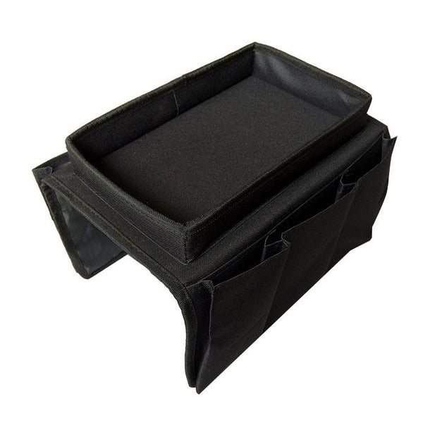 SF001 Oxford Cloth Sofa Armrest Hang Bag Household Storage Bag(Black)