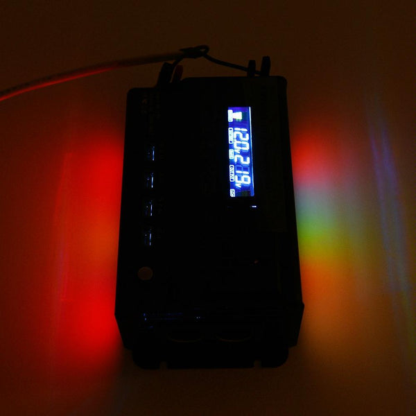 XUYUAN 4000W Car Inverter LED Colorful Atmosphere Light 4 USB Charging Converter, Specification: 24V-220V