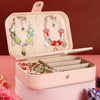 132pcs/sets Color+Blue Children DIY Beaded Bracelet Double Layer Jewelry Box Set
