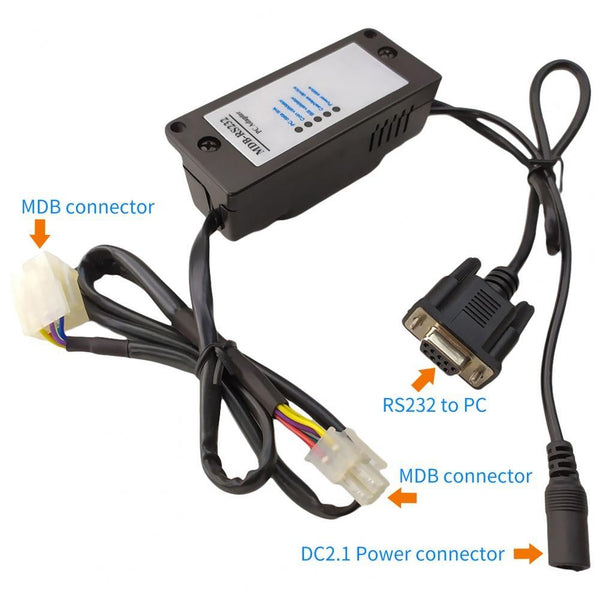 MDB-RS232 Adapter Box To Convert the MDB Bill Acceptor Data to PC RS232 With Indicator Light