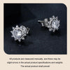 S925 Sterling Silver Plated With White Gold Shining Moissanite Earrings(MSE048)