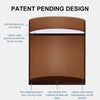 2pcs/set Furniture Carbon Steel Wraparound Heightening Foot Pad, Style: Square 6x10cm (Brown)
